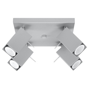 Plafoniera Merida 4L 4xGU10 metal gri patrat