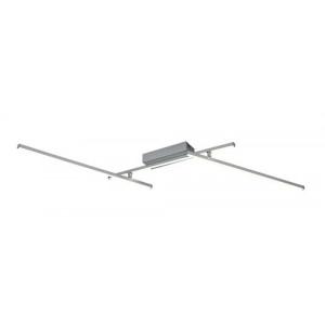 Plafoniera Negan LED 24W metal/acril argintiu/alb Rabalux