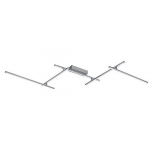 Plafoniera Negan LED 40W metal/acril argintiu/alb Rabalux