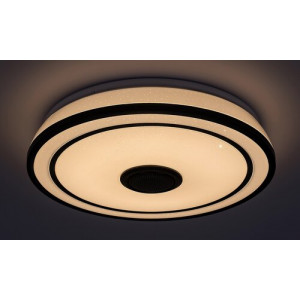 Plafoniera Nikolaus LED 24W metal/acril negru/alb Rabalux
