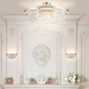Plafoniera Ottilia metal/cristal auriu Maytoni