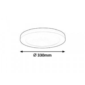 Plafoniera Sonnet LED 30W metal/lemn alb Rabalux