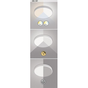 Plafoniera Tesia LED 60W metal/acril argintiu/alb Rabalux