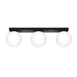 Plafoniera Yoli 3xG9 metal/sticla negru
