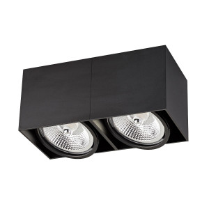 Spot aplicat Box 2xGU10/AR111 metal negru Zuma Line