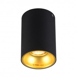 Spot aplicat Deep Sl 1xGU10 metal negru/auriu Zuma Line