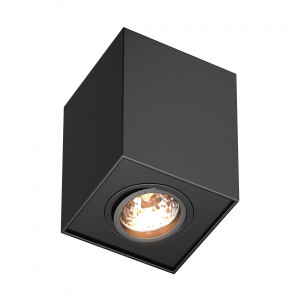 Spot aplicat Quadro 1xGU10 metal negru Zuma Line