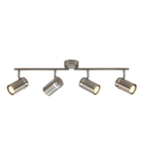 Spot bara Palmoni 4xGU10 metal nichel satinat/crom Italux