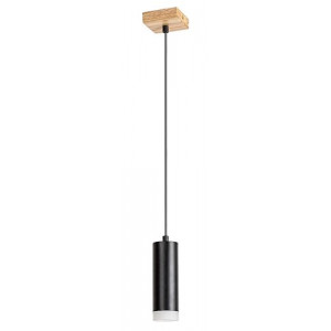 Spot bara Toras 1xGU10 metal/lemn stejar/negru Rabalux
