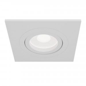 Spot incastrat Atom 1xGU10 metal alb patrat Maytoni