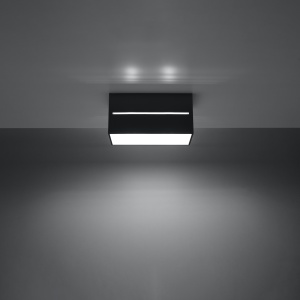 Spot Lobo 2xG9 metal negru rectangular - Img 3