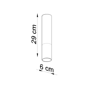 Spot Loopez 1xGU10 metal negru/crom tubular - Img 4