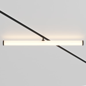 Spot magnetic sina Larc LED metal negru TR086-2-25W3K-B