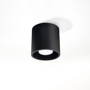 Spot Orbis 1xGU10 metal negru cilindric - Img 2