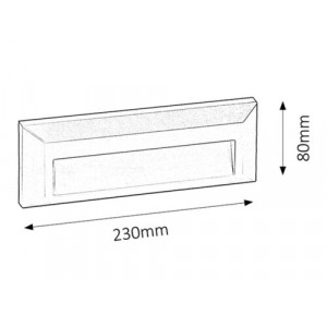 Spot scara incastrat Pueblo LED 1.6W acril gri Rabalux