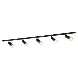 Spot sina Marvi TR Dolores 5xE27 metal/acril negru mat Italux