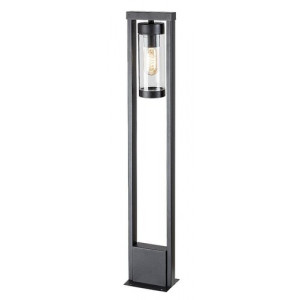 Stalp exterior Kolta 1xE27 metal/acril negru/transparent Rabalux