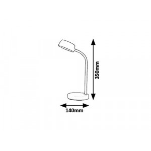 Veioza Berry LED 4.5W metal roz Rabalux