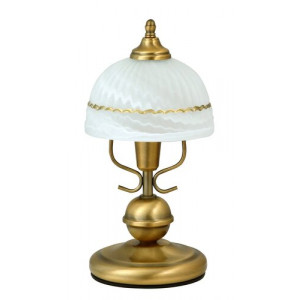 Veioza Flossi 1xE14 metal/sticla bronz/alb Rabalux RBL8812