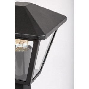 Veioza gradina Paravento 1xE27 metal/sticla negru Rabalux