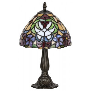 Veioza Mirella 1xE14 metal/sticla bronz/multicolor Rabalux RBL8089