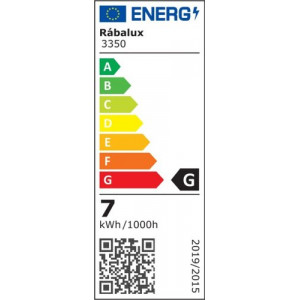 Veioza Misha LED 7W metal/acril negru/alb Rabalux