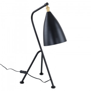 Veioza Sotto 1xE27 metal negru Italux