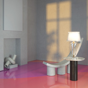 Veioza Verre 1xE27 metal alama Maytoni