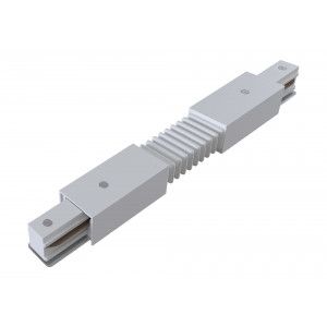 Accesoriu sina Conector liniar flexibil acril alb