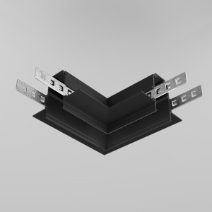 Accesoriu sina magnetica incastrata Exility colt 90 orizontal metal negru TRACL034-42B-R