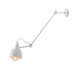 Aplica Aida G 1xE27 metal alb Aldex