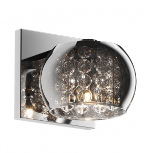 Aplica Crystal 1xG9 metal/sticla transparent Zuma Line