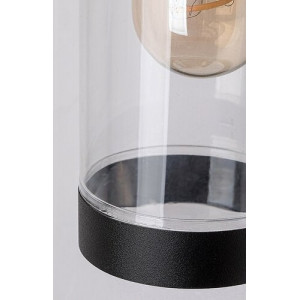 Aplica exterior Kolta 1xE27 metal/acril negru/transparent Rabalux