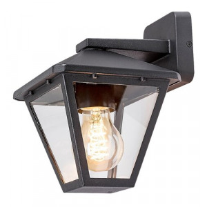Aplica exterior Paravento 1xE27 metal/sticla negru Rabalux