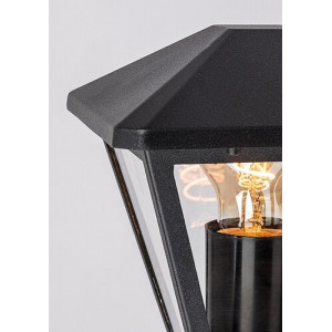 Aplica exterior Paravento 1xE27 metal/sticla negru Rabalux