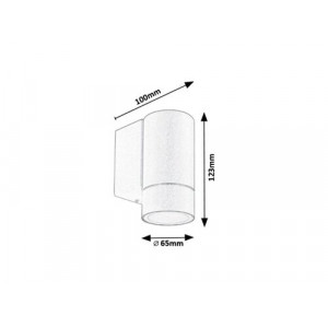 Aplica exterior Phoenix 1xGU10 metal/sticla antracit Rabalux