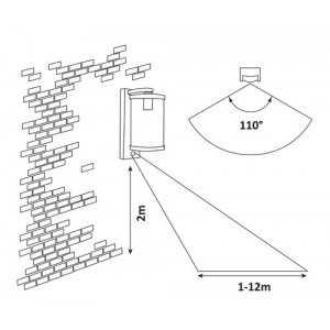 Aplica exterior Silistra 1xE27 metal/sticla antracit Rabalux