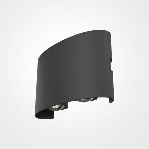 Aplica exterior Strato LED metal grafit Maytoni O417WL-L4GR3K