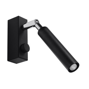 Aplica Eyetech 1xG9 metal negru tubular