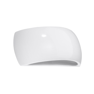 Aplica Pontius 1xG9 ceramica alb lucios semicircular
