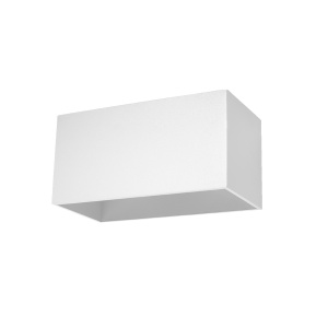 Aplica Quad 2xG9 metal alb rectangular - Img 1