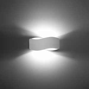 Aplica Tila 1xG9 metal alb rectangular - Img 3