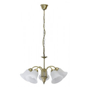 Candelabru Francesca 5xE14 metal/sticla bronz/alb Rabalux RBL7375