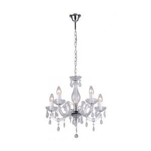 Candelabru Magnolia 5xE14 metal/acril transparent Zuma Line