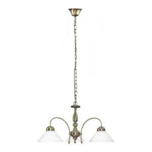 Candelabru Marian 3xE27 metal/sticla bronz/alb Rabalux