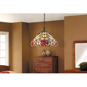 Candelabru Mirella 2xE27 metal/sticla bronz/multicolor Rabalux