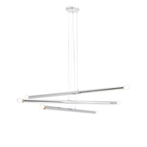 Candelabru Tubo 6xE14 metal crom Aldex