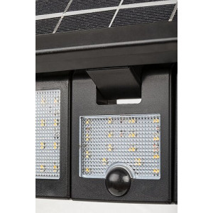 Lampa solara Lihull LED 9.6W acril negru Rabalux