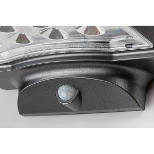 Lampa solara Moselle LED 4W acril negru Rabalux