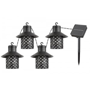 Lampa solara Ximpu LED 0.1W acril negru/alb Rabalux